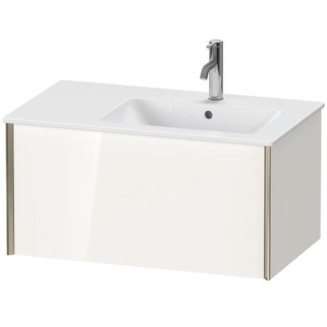 Mueble bajo lavabo suspendido, XV40260B122 Blanco Brillante, Decoración, Perfil: Champán