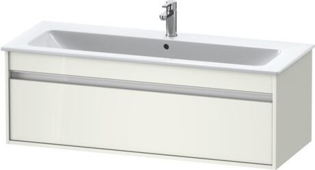 Vanity unit wall-mounted, KT642102222 White High Gloss, Decor