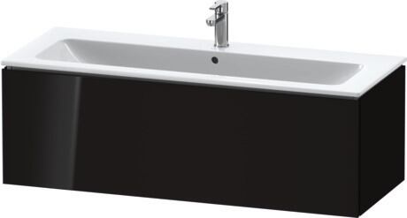 Vanity unit wall-mounted, LC614304040 Black High Gloss, Lacquer