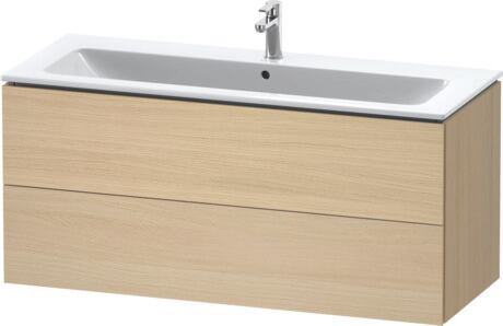 Meuble sous lavabo suspendu, LC624307171 Chêne méditerranéen mat, Placage bois véritable