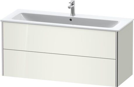 Vanity unit wall-mounted, XS417402222 White High Gloss, Decor