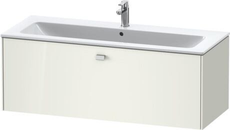 Vanity unit wall-mounted, BR400401022 White High Gloss, Decor, Handle Chrome