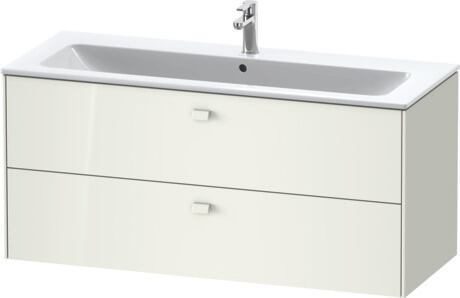 Vanity unit wall-mounted, BR410402222 White High Gloss, Decor, Handle White
