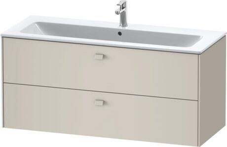 Vanity unit wall-mounted, BR410409191 taupe Matt, Decor, Handle taupe
