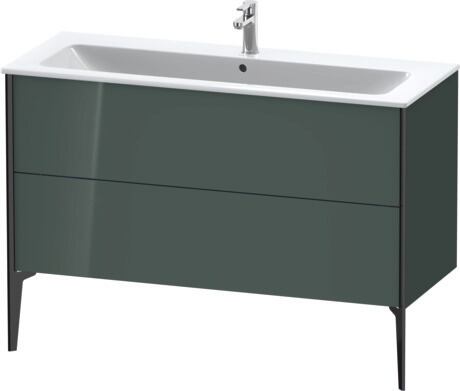 Mueble bajo lavabo al suelo, XV44840B238 Gris (Dolomiti) Brillante, Lacado, Perfil: Negro