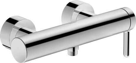 Single lever shower mixer for exposed installation, C14230000010 Chrome, Connection type for water supply connection: S-connections, Centre distance: 150 mm ± 15 mm, Non-return valve in the hose connection, Flow rate (3 bar): 12,5 l/min