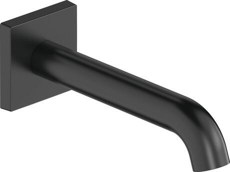 Badinloop, C15240009046 Zwart Mat, vorm rozet: vierkant, aansluitmaat wateraansluiting: DN 15, debiet (3 bar): 19 l/min