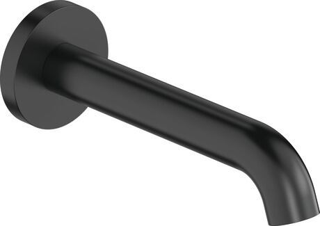 Kádtöltő csaptelep, C15240010046 fekete Matt, Rozetta formája: kör alakú, Vízcsatlakozás csatlakozási mérete: DN 15, Átfolyási vízmennyiség (3 bar): 19 l/min