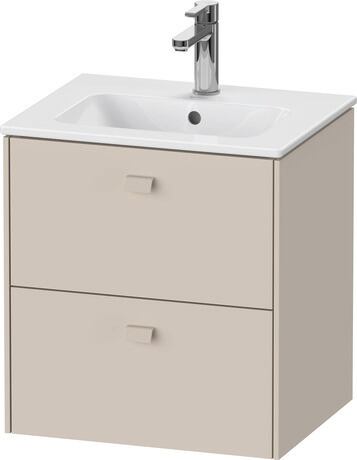 Vanity unit wall-mounted, BR432709191 taupe Matt, Decor, Handle taupe
