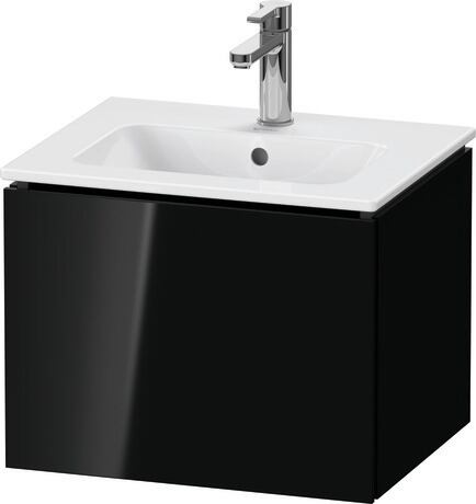 Vanity unit wall-mounted, LC611804040 Black High Gloss, Lacquer
