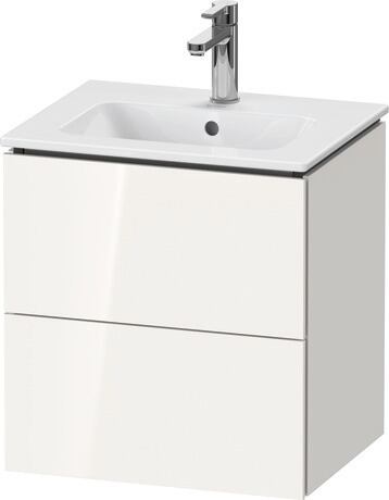 Vanity unit wall-mounted, LC621808585 White High Gloss, Lacquer