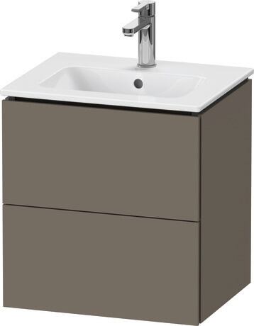 Vanity unit wall-mounted, LC621809090 Flannel Grey Satin Matt, Lacquer