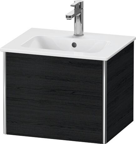 ארון אמבטיה תלוי על הקיר, XS420601616 אלון שחור מאט, עיצוב