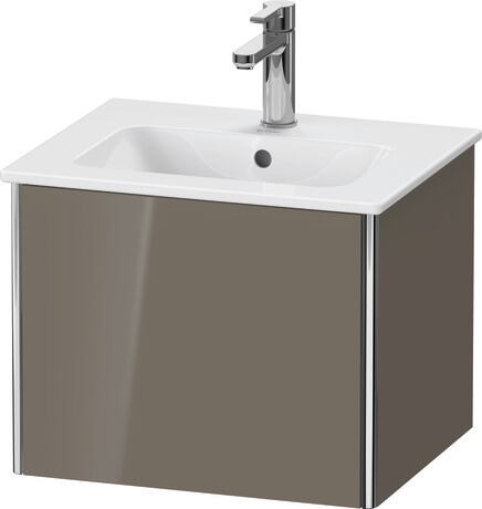 Vanity unit wall-mounted, XS420608989 Flannel Grey High Gloss, Lacquer