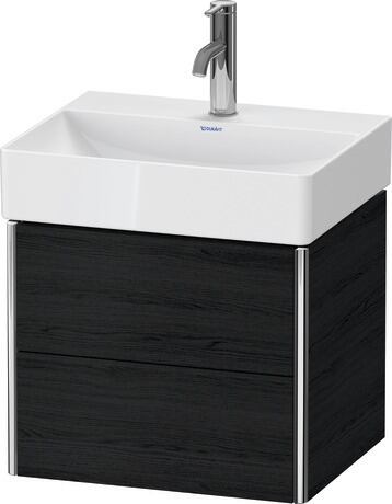 Meuble sous lavabo suspendu, XS430501616 Chêne noir mat, Décor