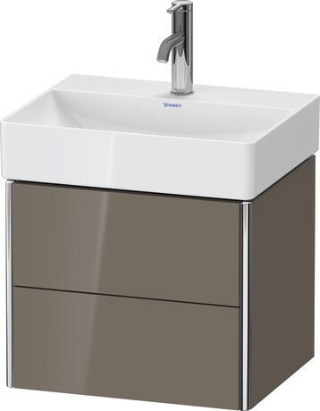 Vanity unit wall-mounted, XS430508989 Flannel Grey High Gloss, Lacquer