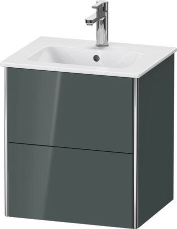 Vanity unit wall-mounted, XS430603838 Dolomite Gray High Gloss, Lacquer