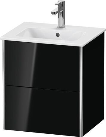 Vanity unit wall-mounted, XS430604040 Black High Gloss, Lacquer