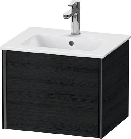 挂壁式浴柜, XV42150B216 黑色橡木 哑光, 饰面, 包边: 黑色