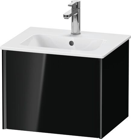 挂壁式浴柜, XV42150B240 黑色 高光, 清漆, 包边: 黑色