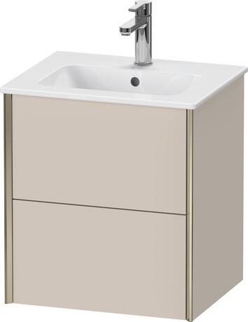 挂壁式浴柜, XV43150B191 灰褐色 哑光, 饰面, 包边: 香槟色