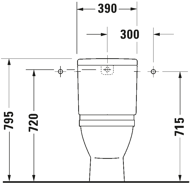 Toilet close-coupled, 012601