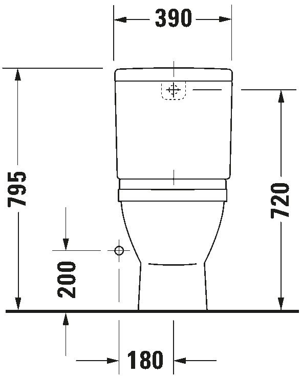 Miska toaletowa stojąca, 012601