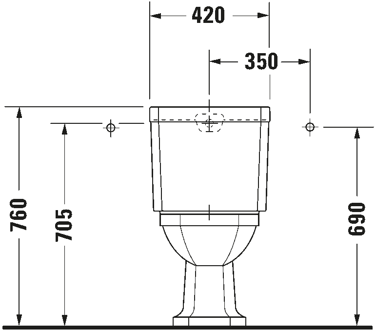 Toilet close-coupled, 022701