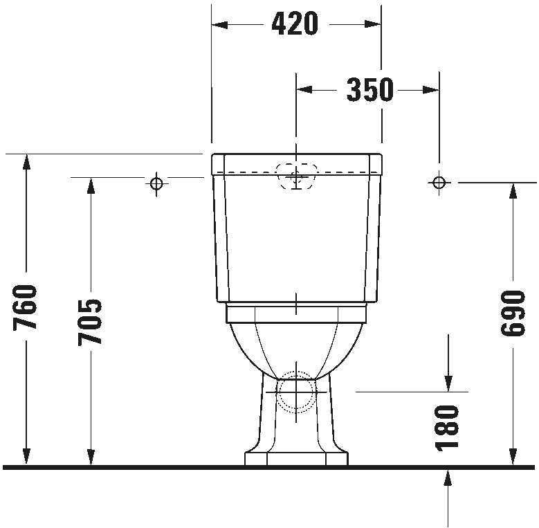 Toilet close-coupled, 022709