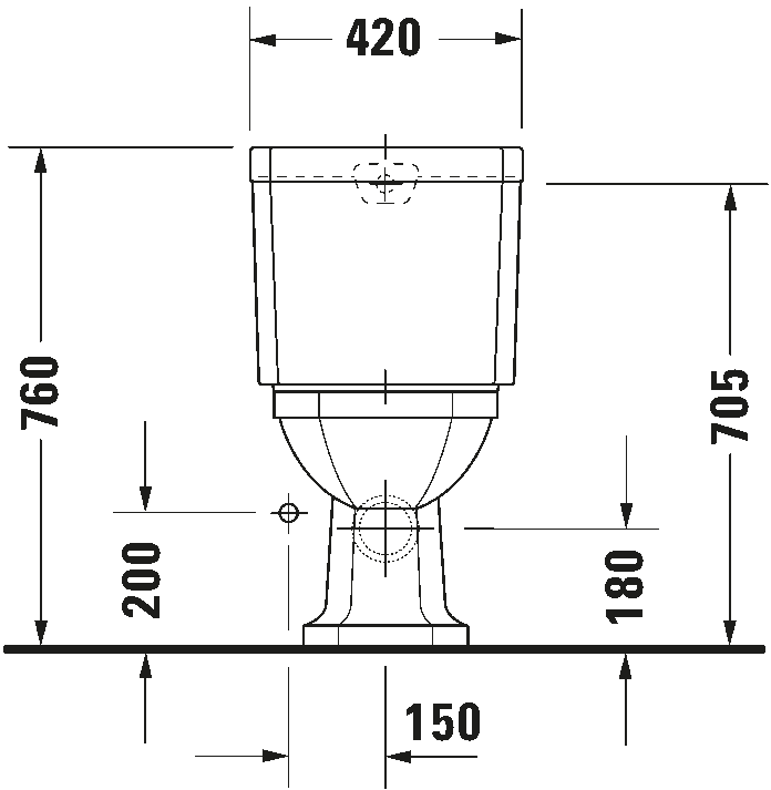 Stand WC für Kombination, 022709