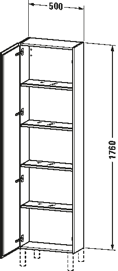 Tall cabinet, LC1171 L/R