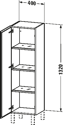 ארונית בגובה בינוני, LC1178 L/R
