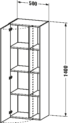 Tall cabinet, DS1239 L/R
