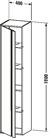 Tall cabinet, KT1255 L/R