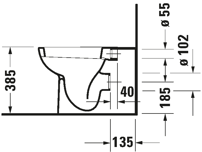 Floorstanding toilet, 211509