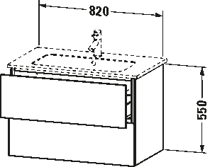 Závěsná skříňka pod umyvadlo, LC6241