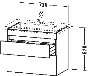 Závěsná skříňka pod umyvadlo, DS6481