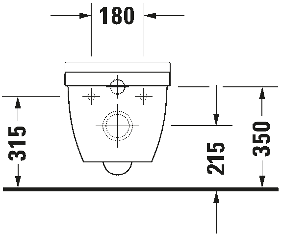 Wall-mounted toilet, 252709
