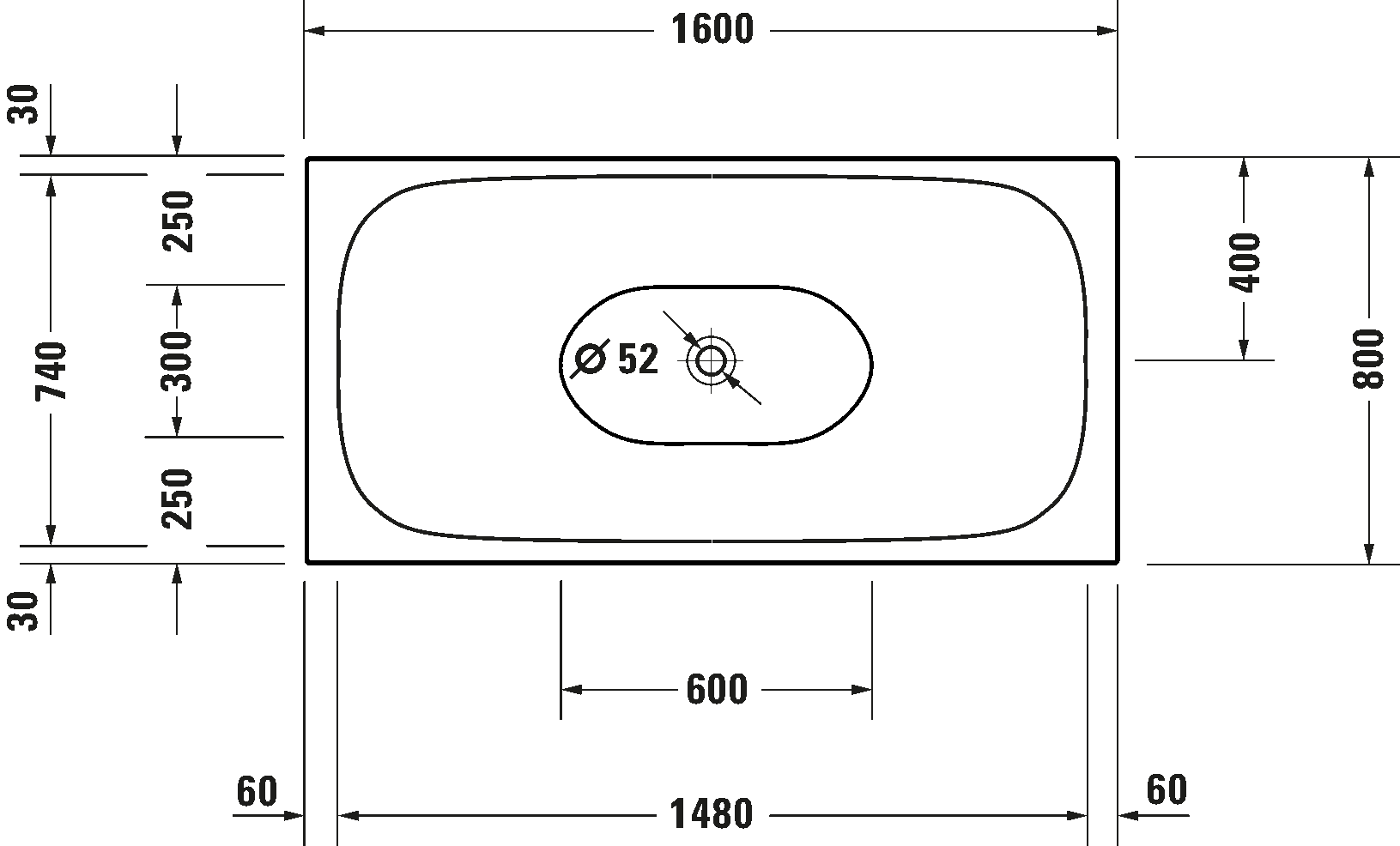 Bañera con marco metálico, 700444
