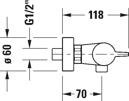 Miscelatore termostatico doccia esterno, B14220000