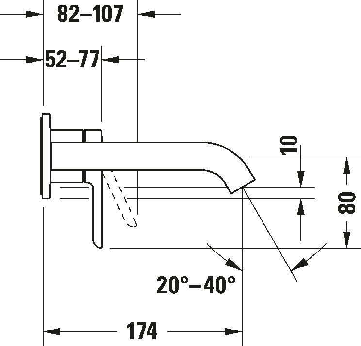 Miscelatore monocomando per lavabo, C11070003