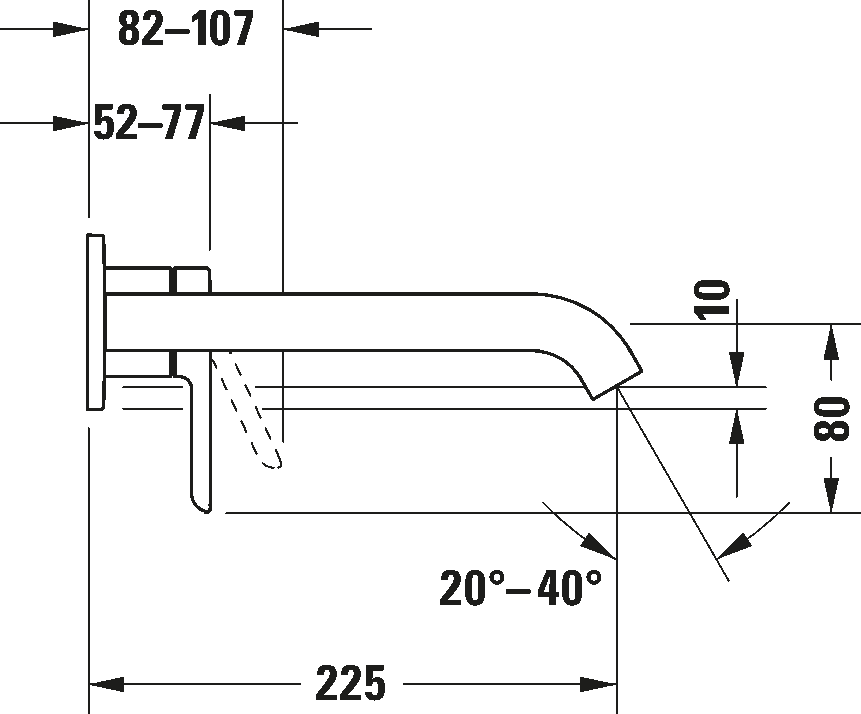 Miscelatore monocomando per lavabo, C11070004