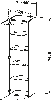 Tall cabinet, DS1219 L/R