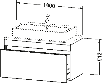 Mueble bajo lavabo para encimera, DS5304