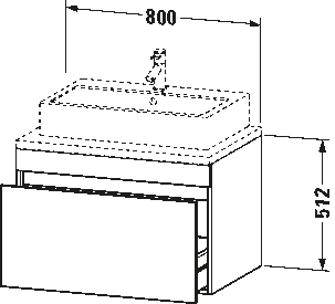 Underskåp inkl bänkskiva, DS5312