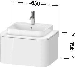Meuble sous lavabo suspendu pour plan de toilette, HP4940