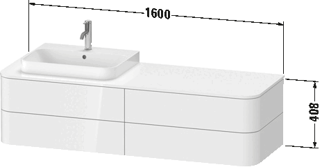 挂壁式浴柜台面, HP4973 L/R