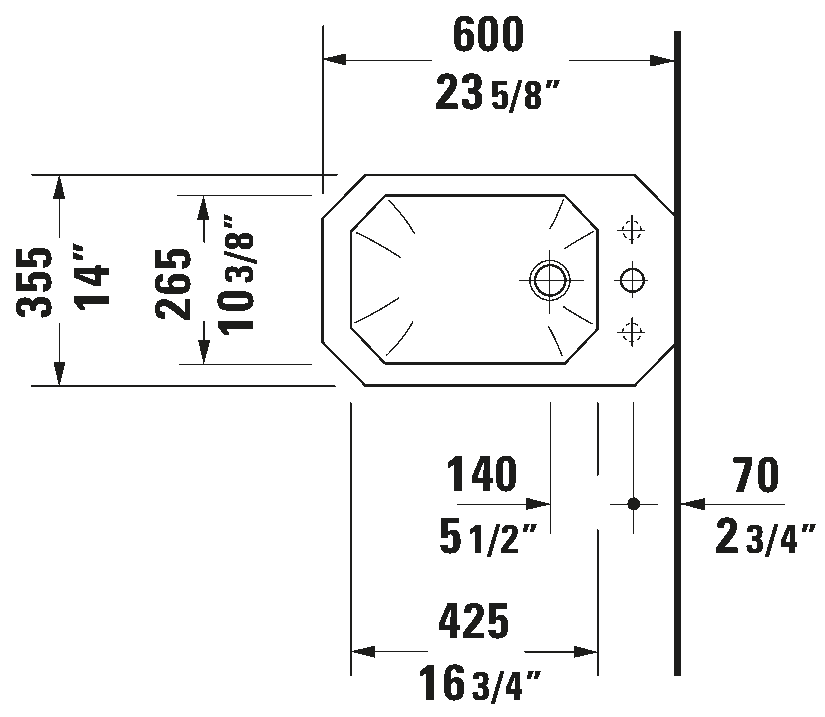 Gulvstående bidet, 026710