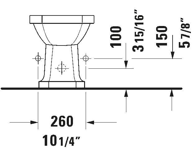 Stojící bidet, 026710