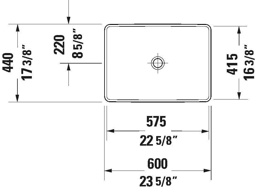 Inbouwwastafel, 035860